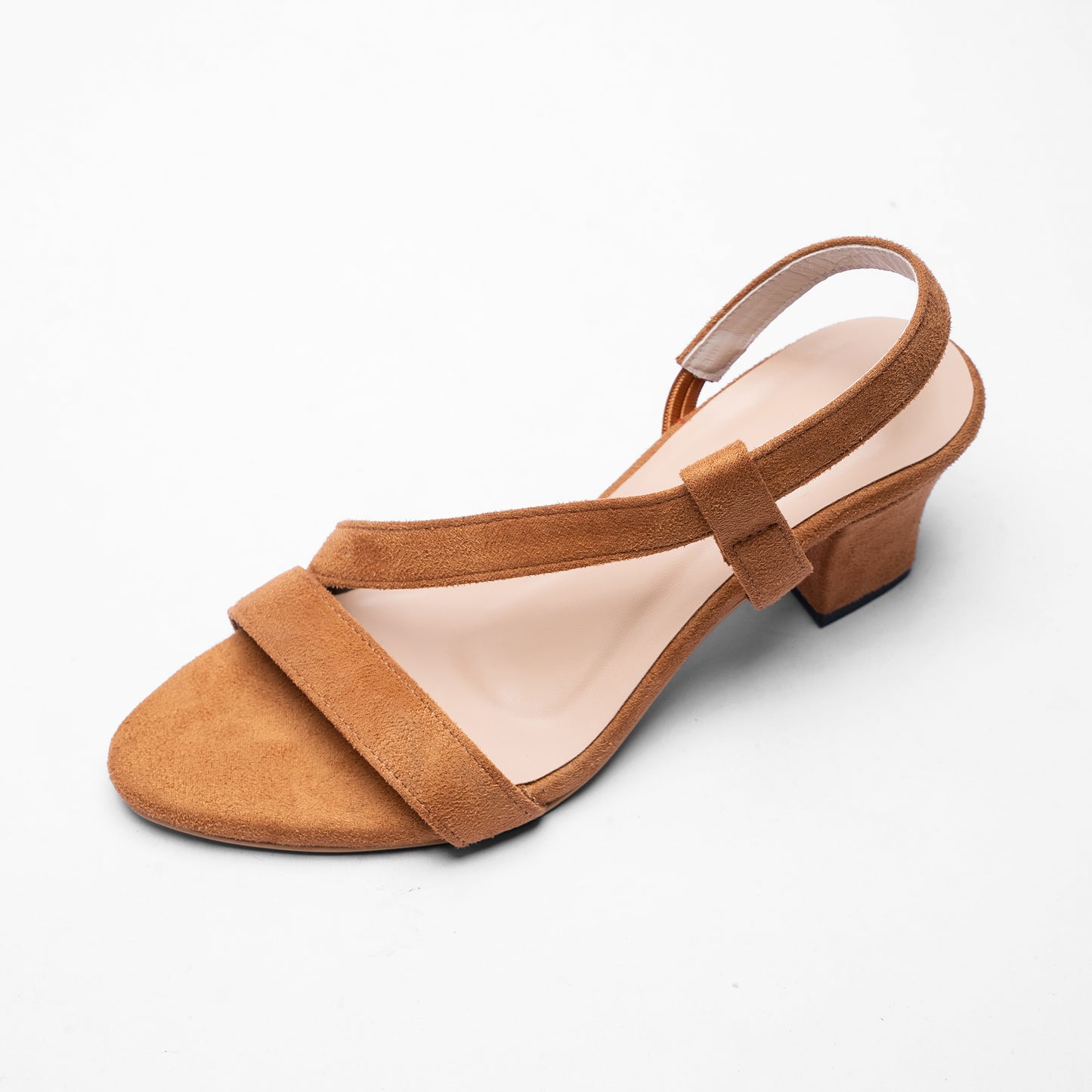 Ladies Low Box Sandal Heel