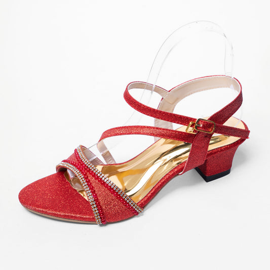 Ladies Box Heel Party Sandal