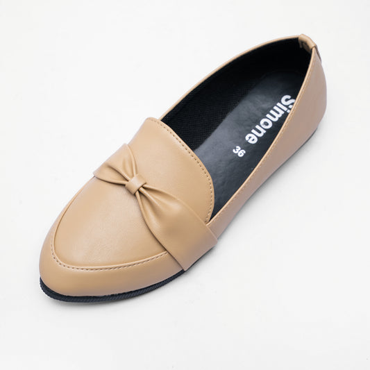 Ladies Bow Accent Slip-On Court Shoe