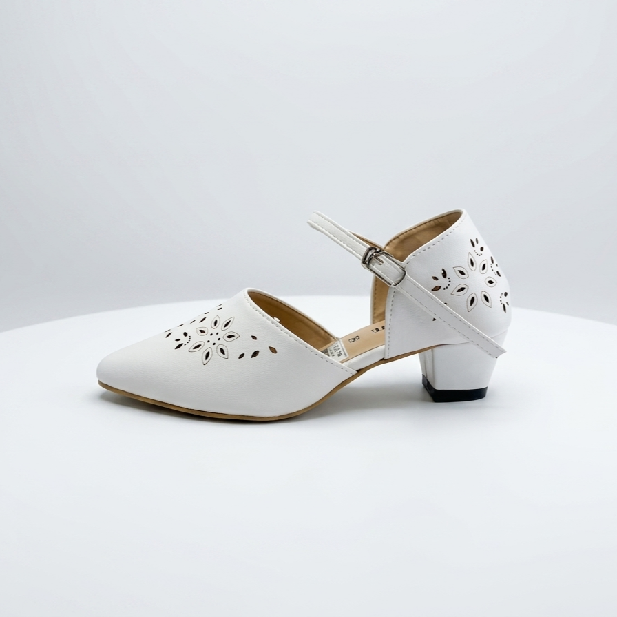 Ladies Box Heel Coat Shoe