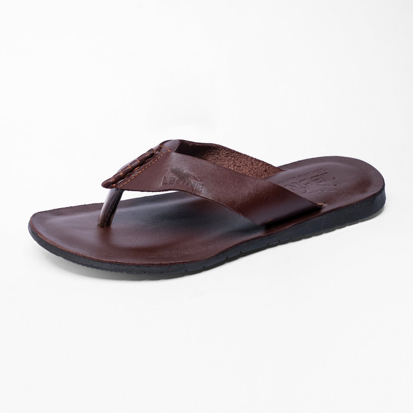 LEONE Men's Genuine Leather Sandals