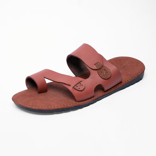 Men's Leather Two-Strap Sandals