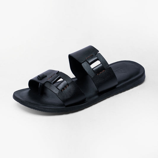 Men's Casual Two-Strap Leather Sandals
