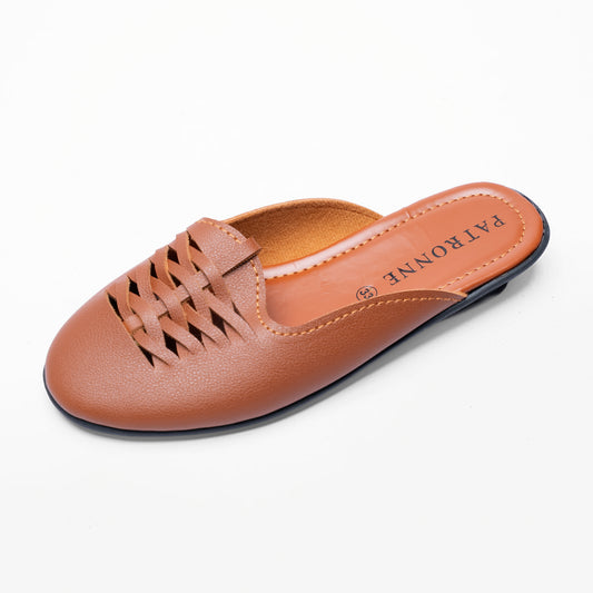 Girls’ Casual Slip-On Flats With Woven Design