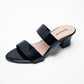 Ladies Transparent Strap Box Heel