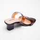 Ladies Transparent Strap Box Heel