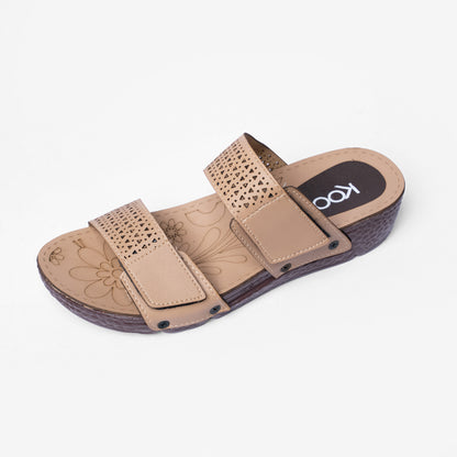 Ladies Double-Strap Wedge Sandals