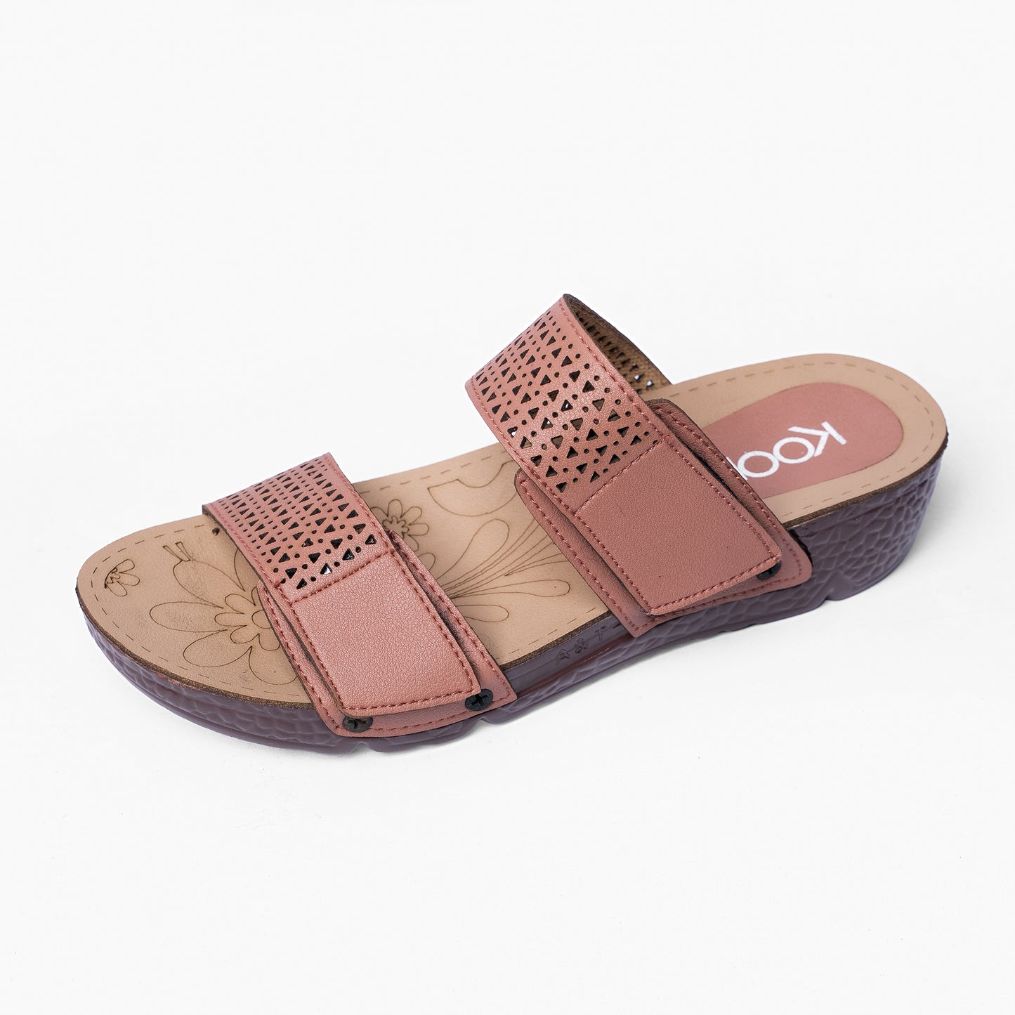 Ladies Double-Strap Wedge Sandals