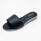 Ladies Padded Textured Slide Sandals