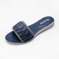 Ladies Embellished Padded Slide Sandals