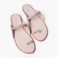 Ladies Rhinestone Toe-Ring Slide Sandals