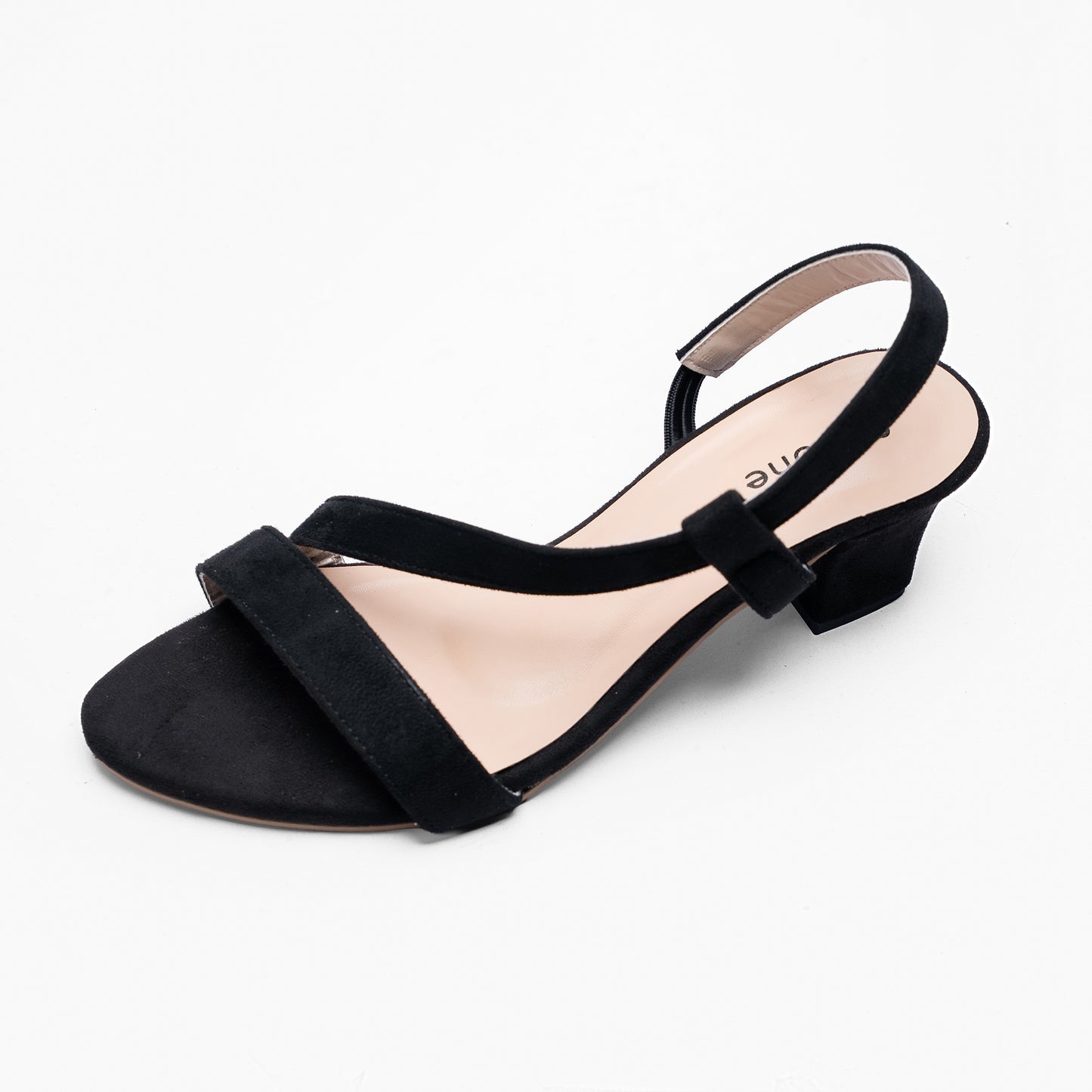 Ladies Low Box Sandal Heel