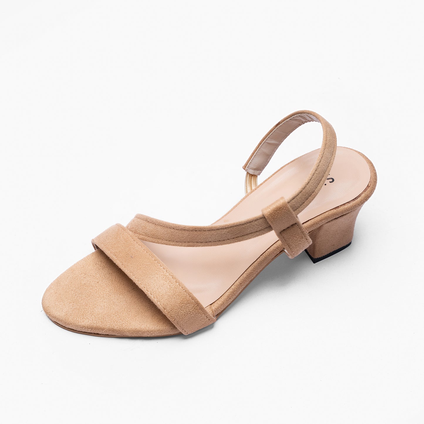 Ladies Low Box Sandal Heel