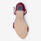 Ladies Ankle Strap Box Heel Sandal