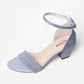 Ladies Ankle Strap Box Heel Sandal