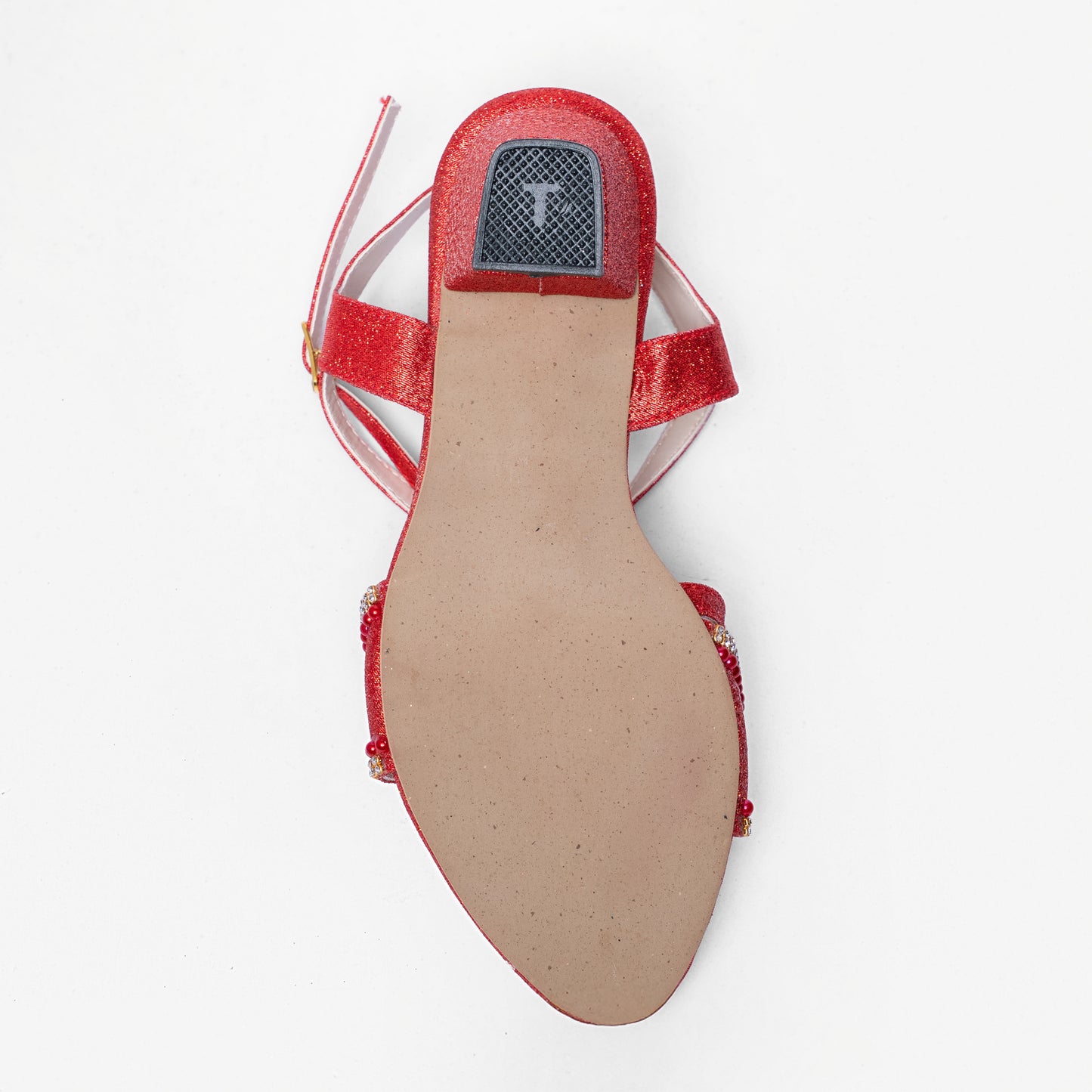 Ladies Box Heel Party Sandal