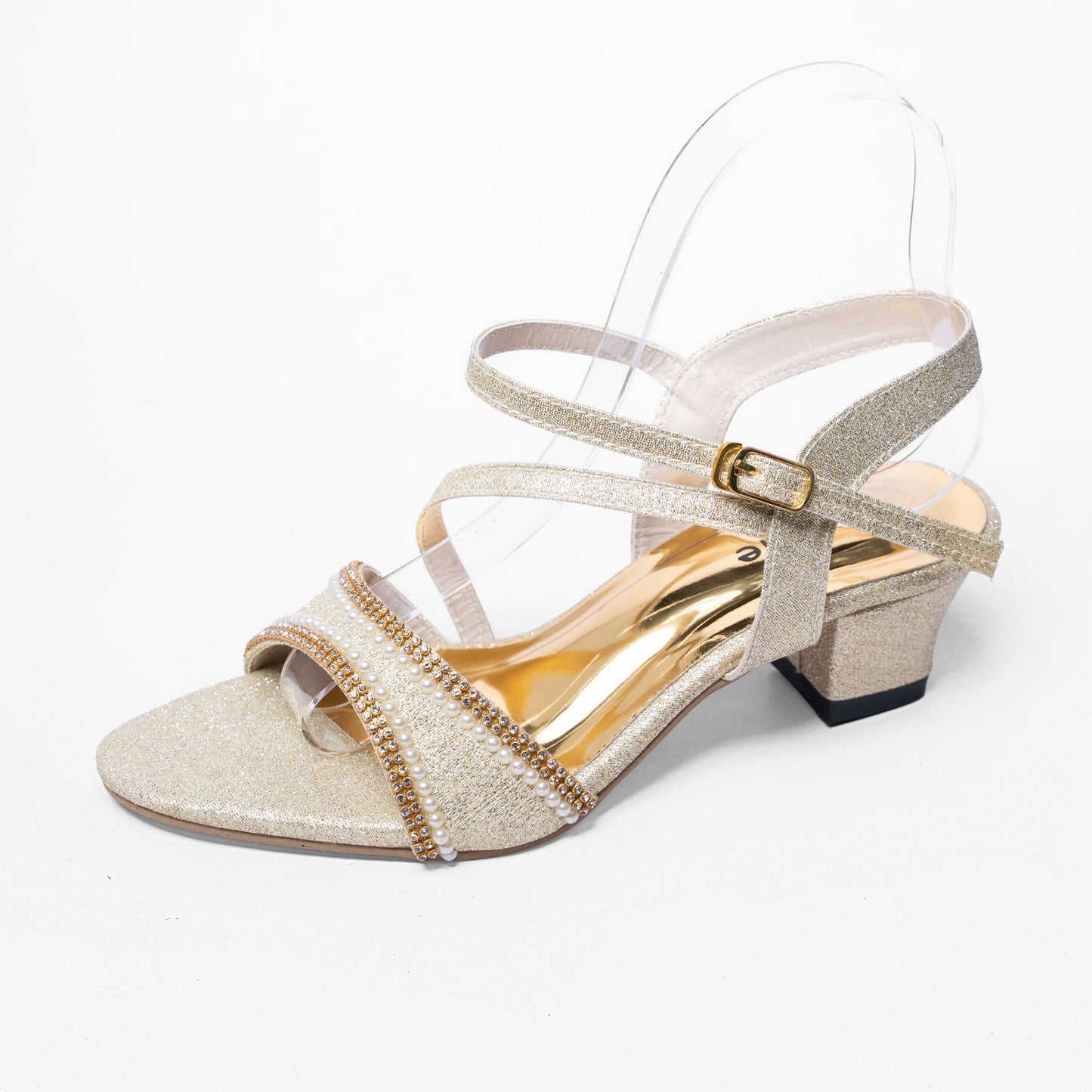 Ladies Box Heel Party Sandal