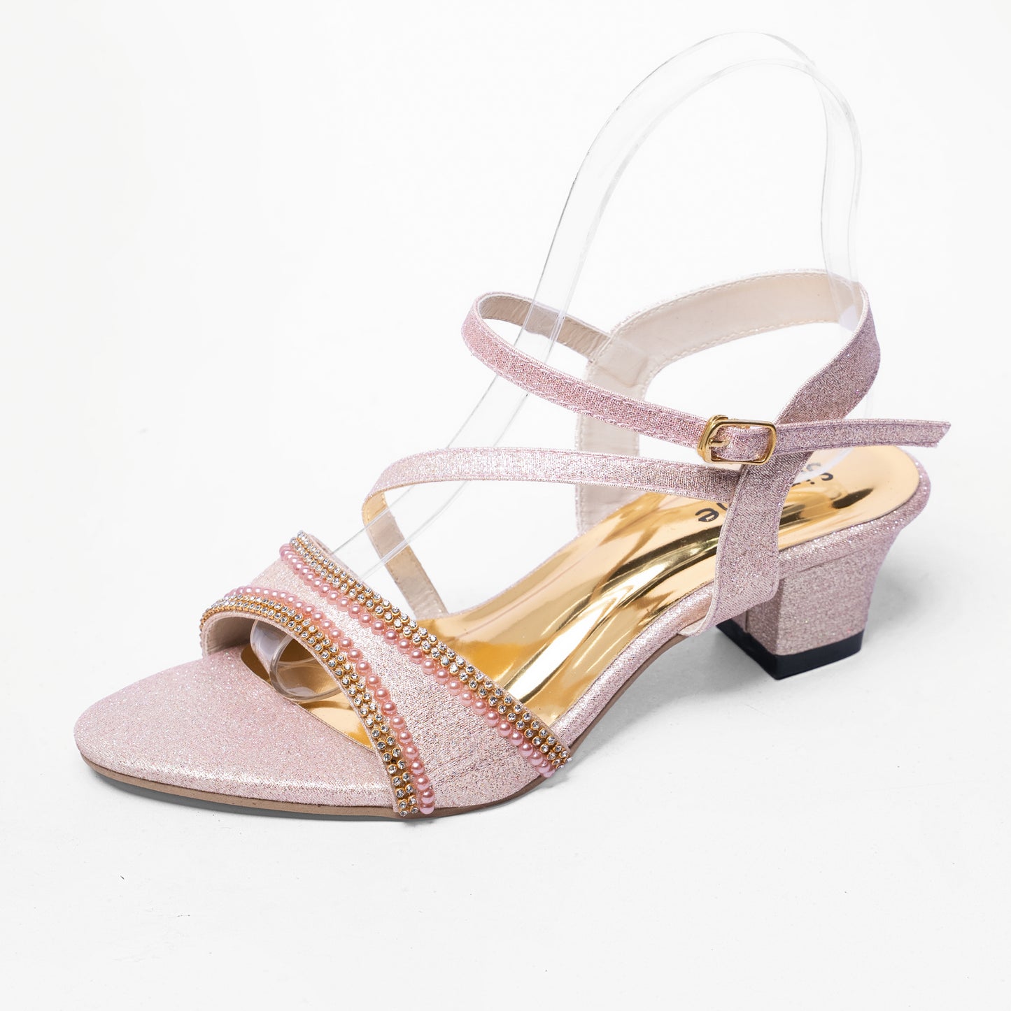 Ladies Box Heel Party Sandal