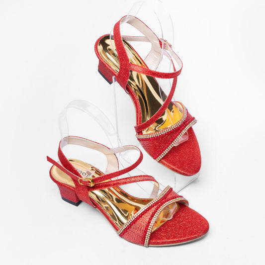 Ladies Box Heel Party Sandal