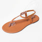 Ladies Ankle Strap Flat Sandal