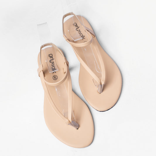 Ladies Ankle Strap Flat Sandal