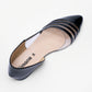 Ladies D'Orsay Striped Transparent Court Shoe