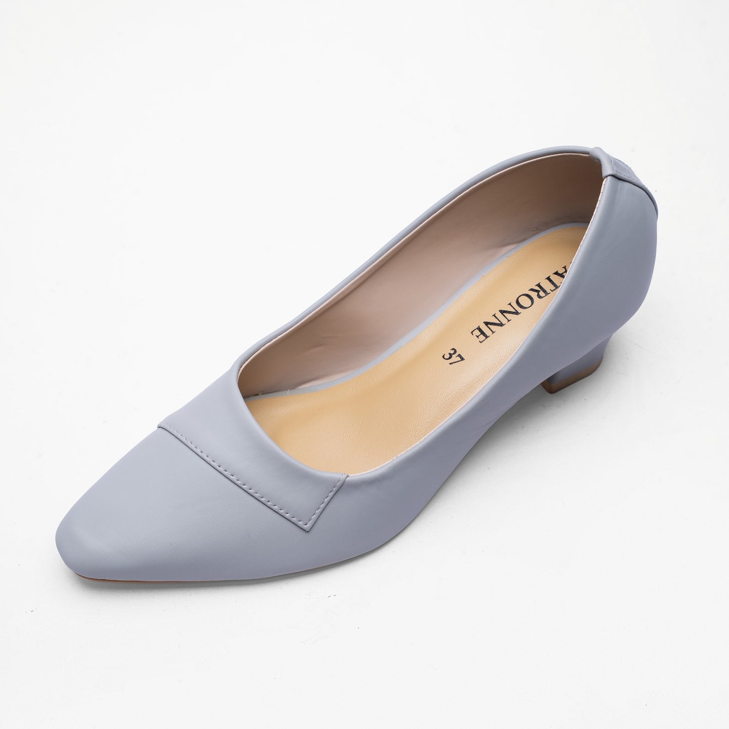 Ladies Box Heel Court Shoe