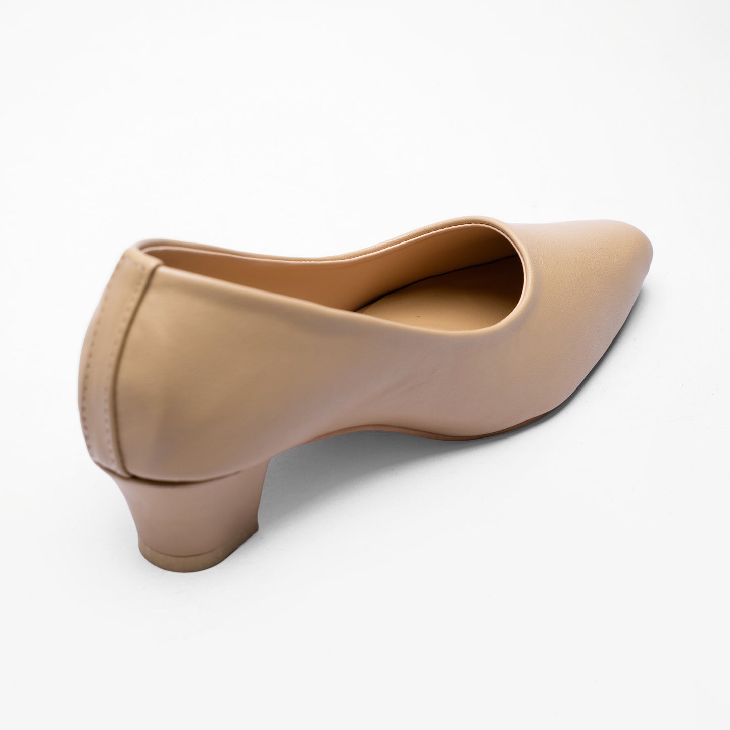 Ladies Box Heel Court Shoe