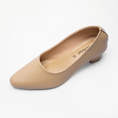 Ladies Box Heel Court Shoe