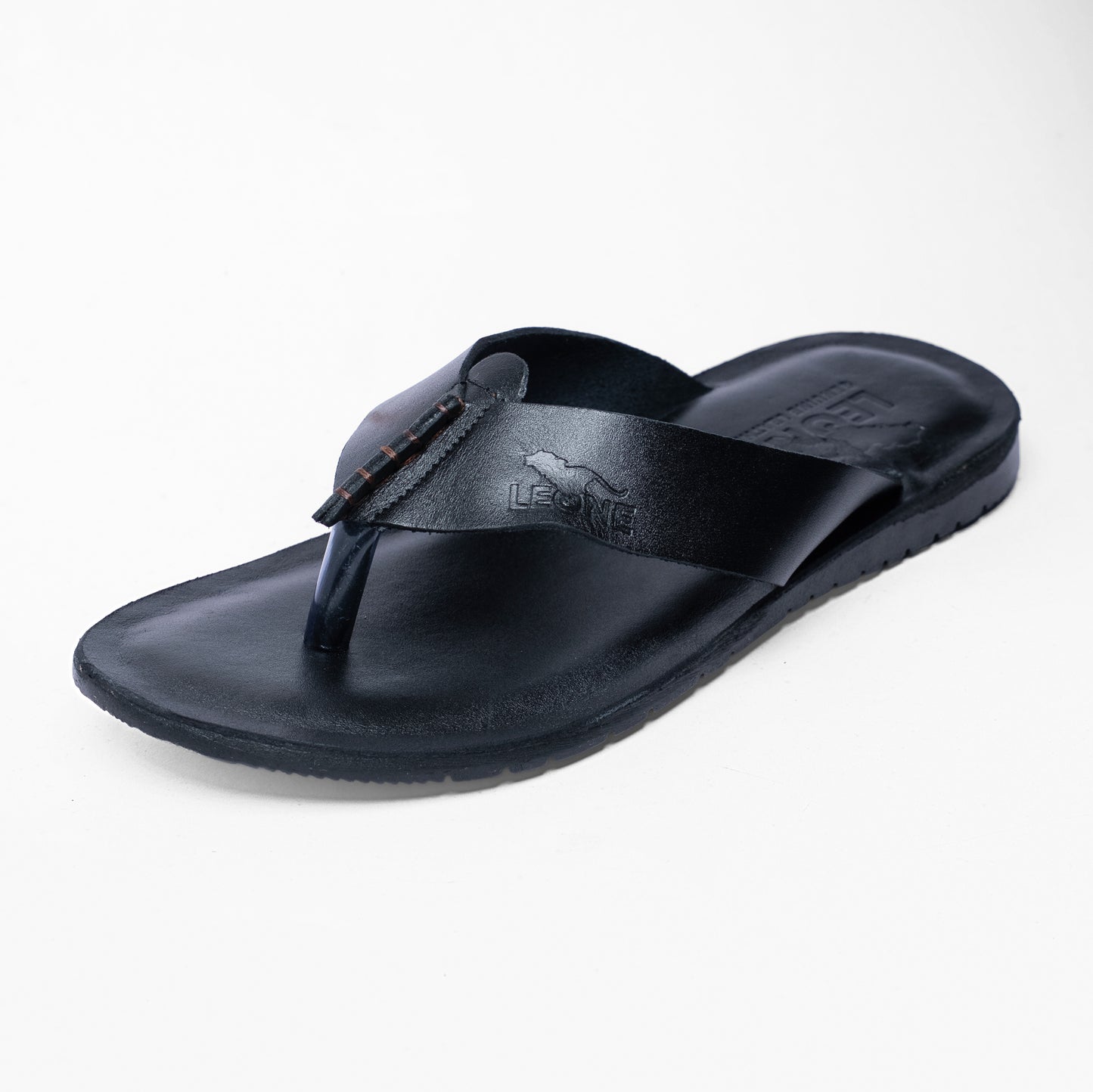 LEONE Men's Genuine Leather Sandals