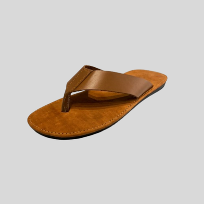 Men's Casual Two Strap Leather Sandal