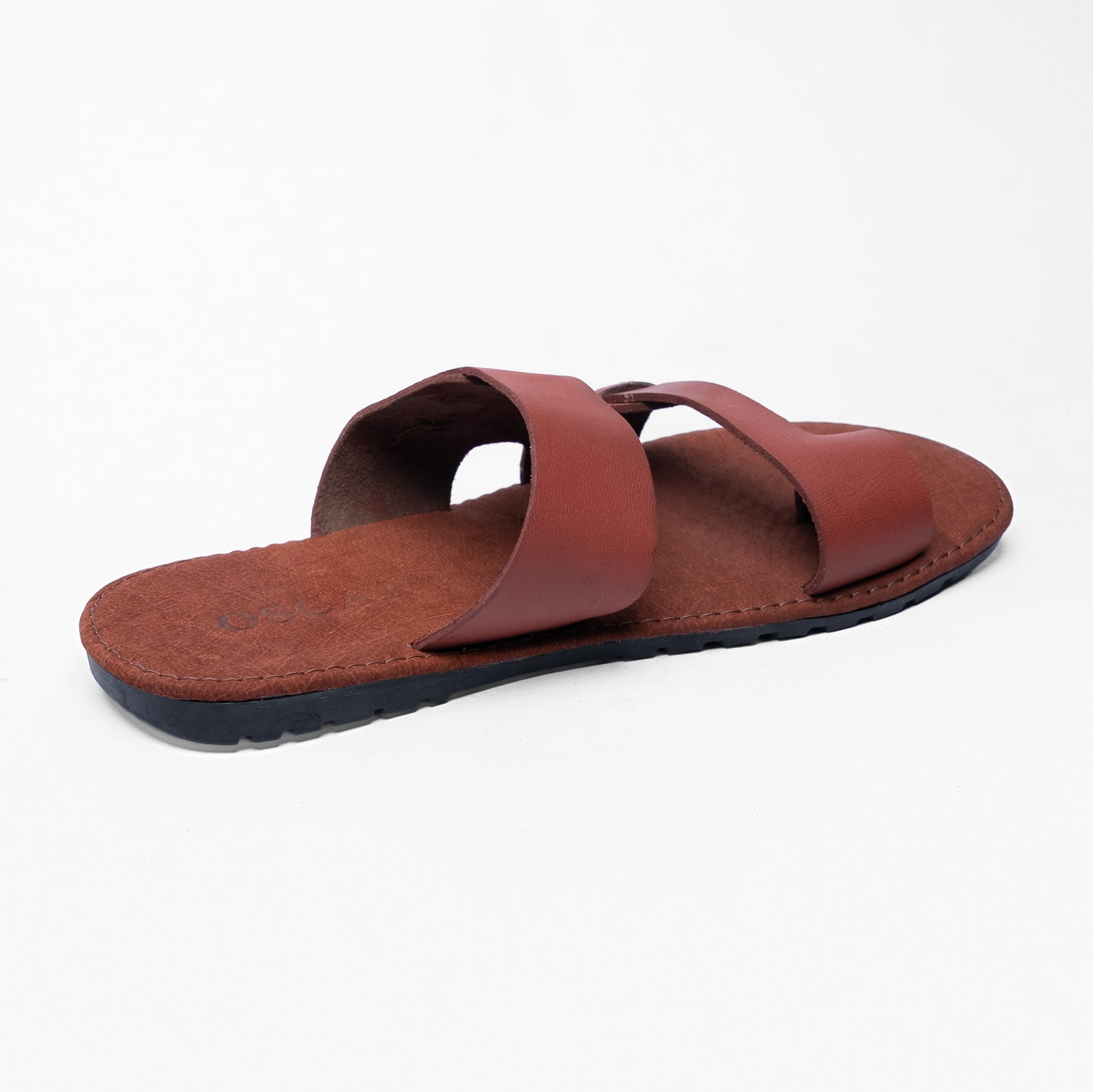 Men's Leather Two-Strap Sandals