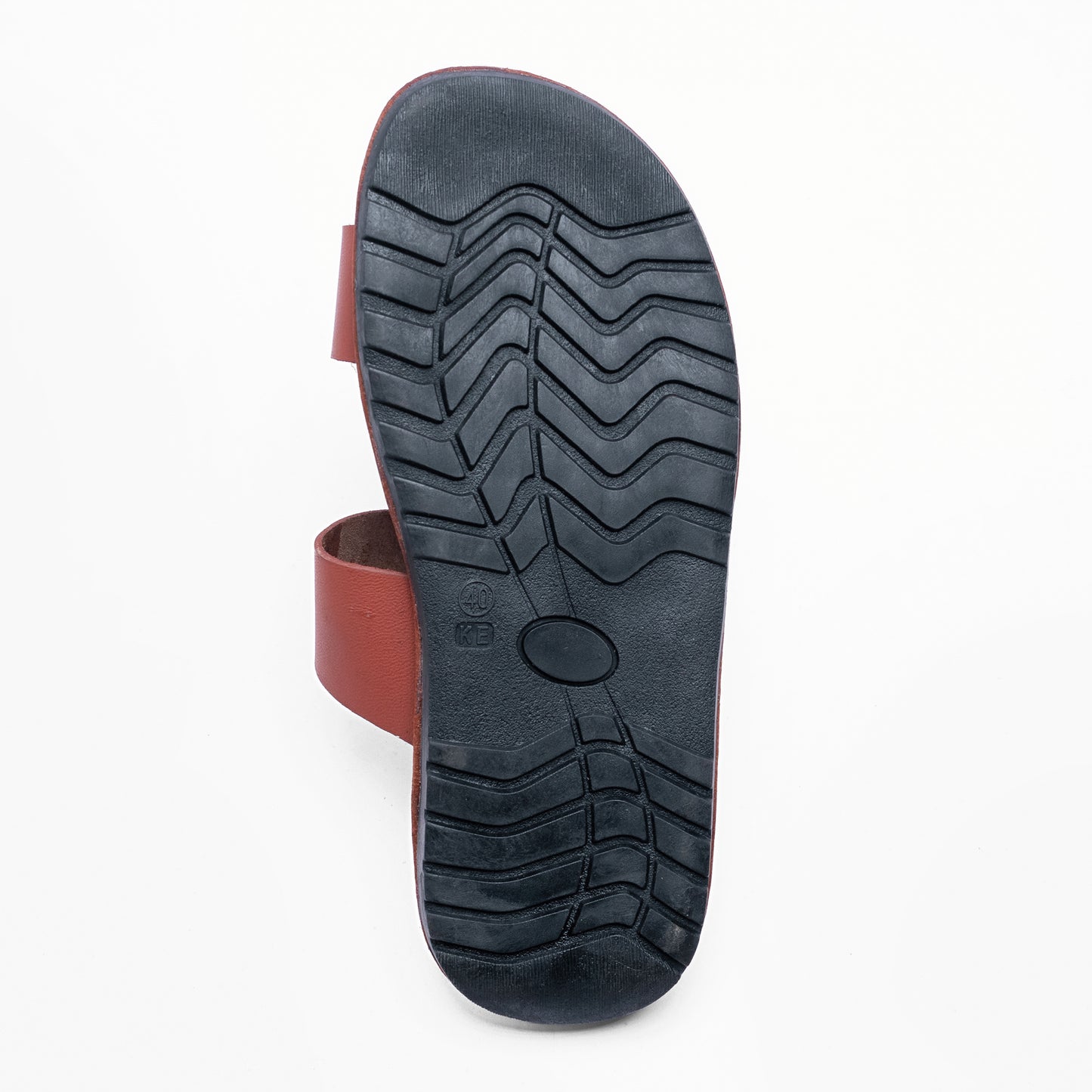 Men's Leather Two-Strap Sandals