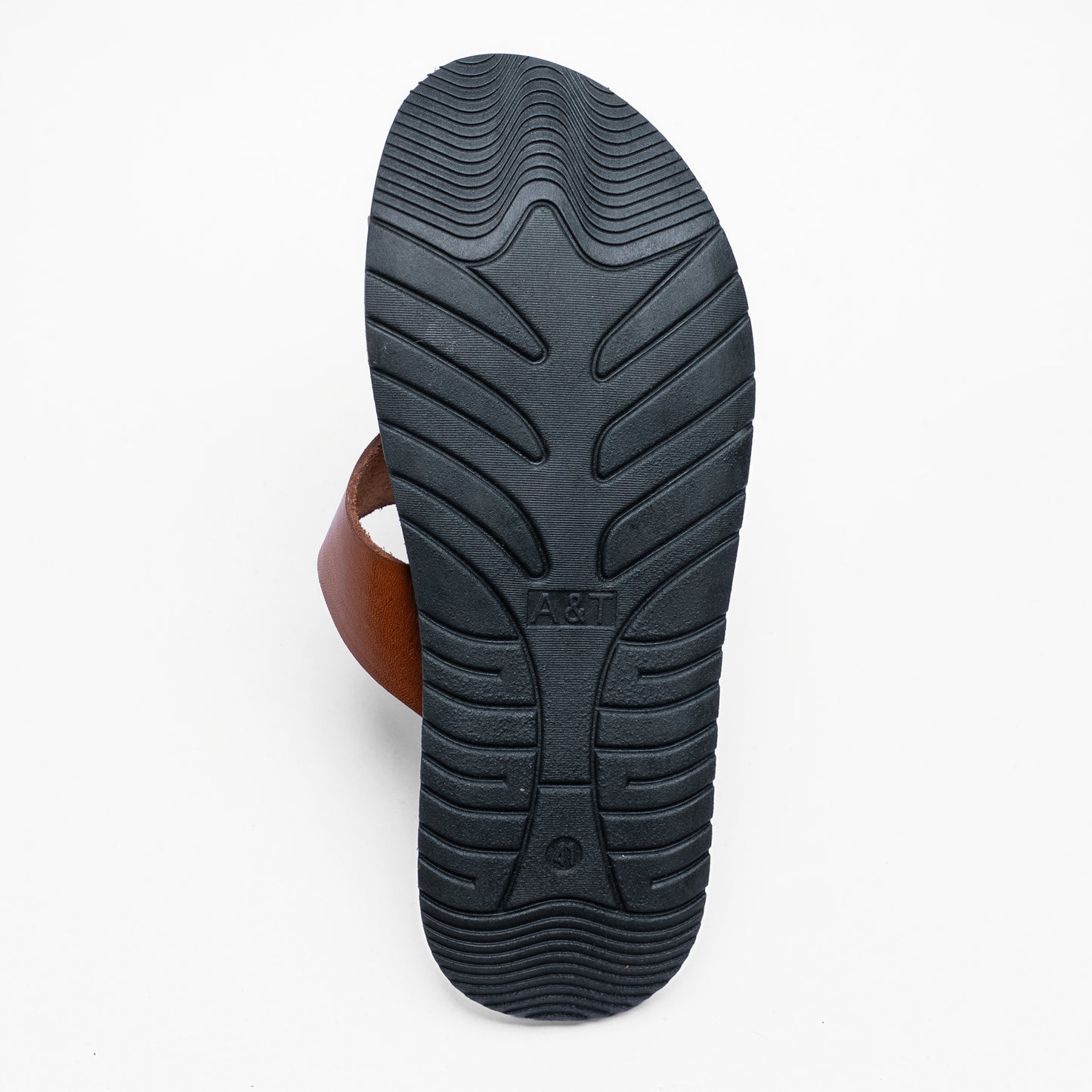 LEONE Men's Genuine Leather Cross-Strap Sandals