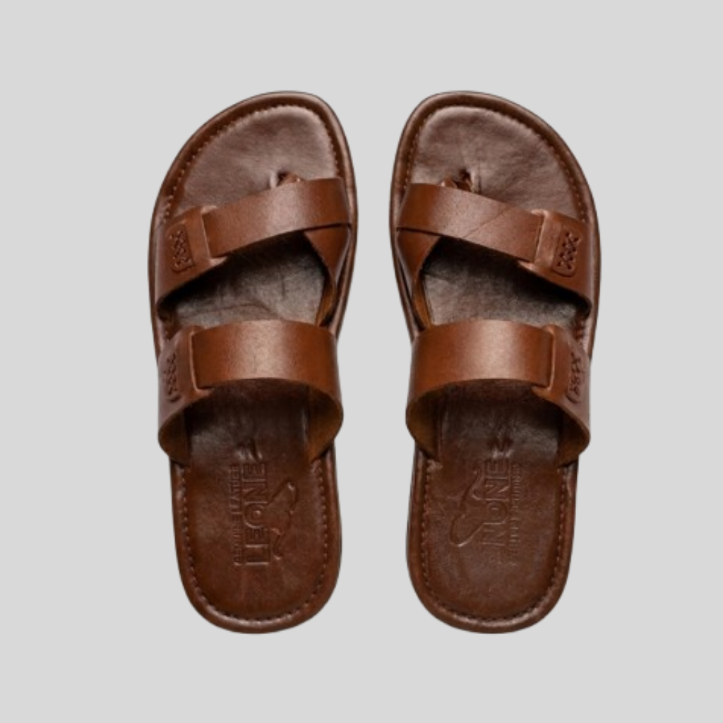 Men's Leather Toe Ring Sandal