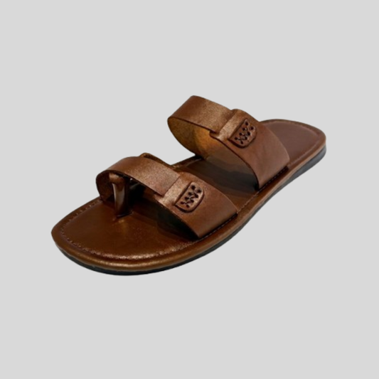 Men's Leather Toe Ring Sandal