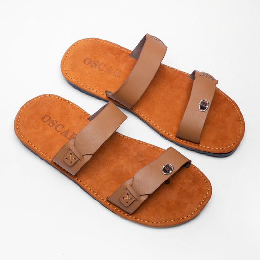 OSCAR Men's Casual Double Strap Slides