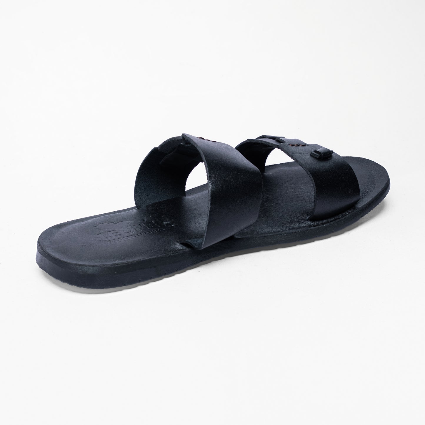 Men's Casual Two-Strap Leather Sandals