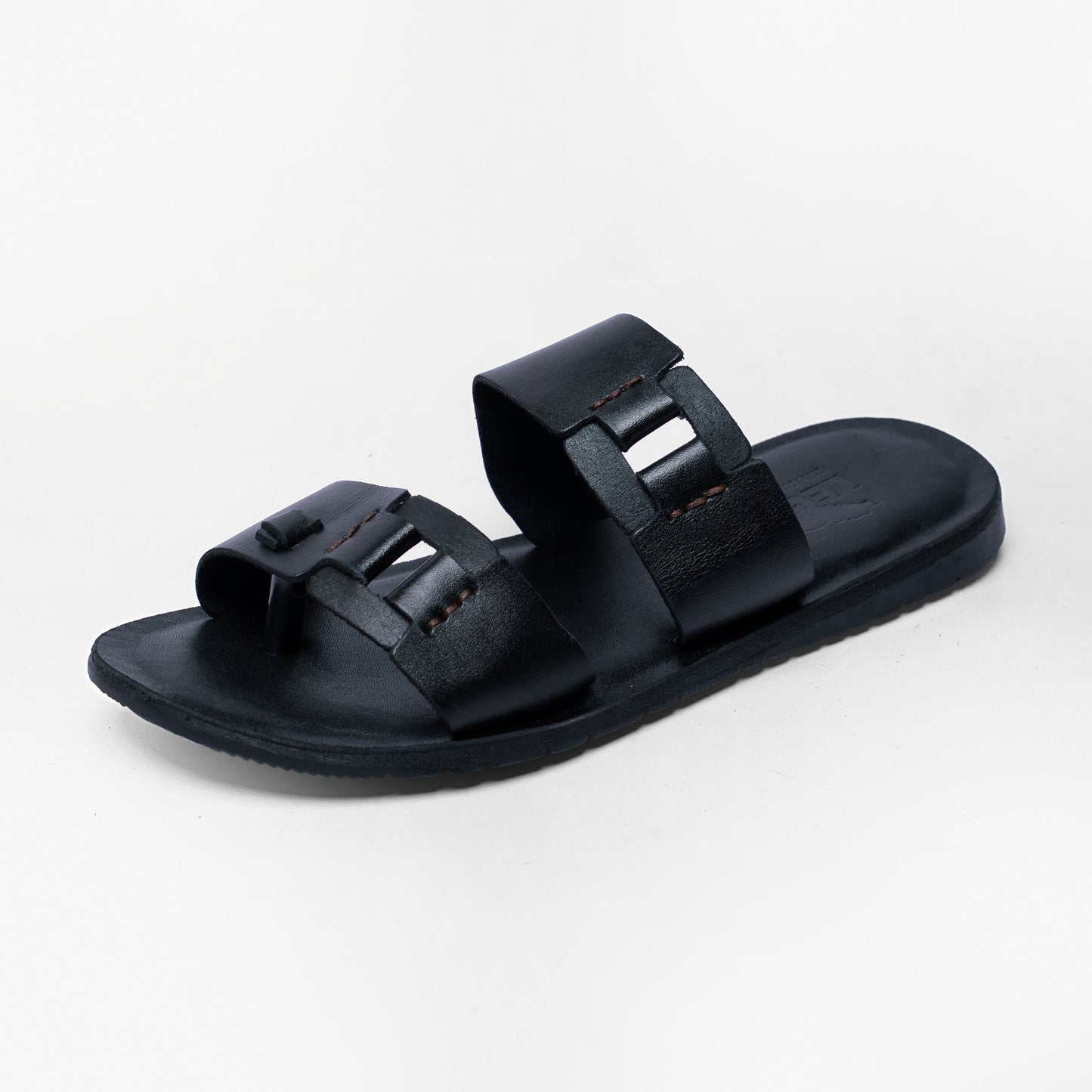 Men's Casual Two-Strap Leather Sandals