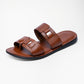 Men's Casual Two-Strap Leather Sandals