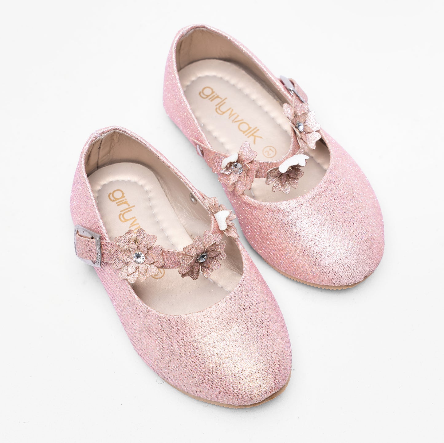 Girls' Flower Strap Shoes