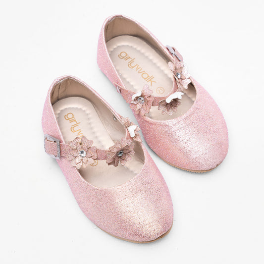 Girls' Flower Strap Shoes