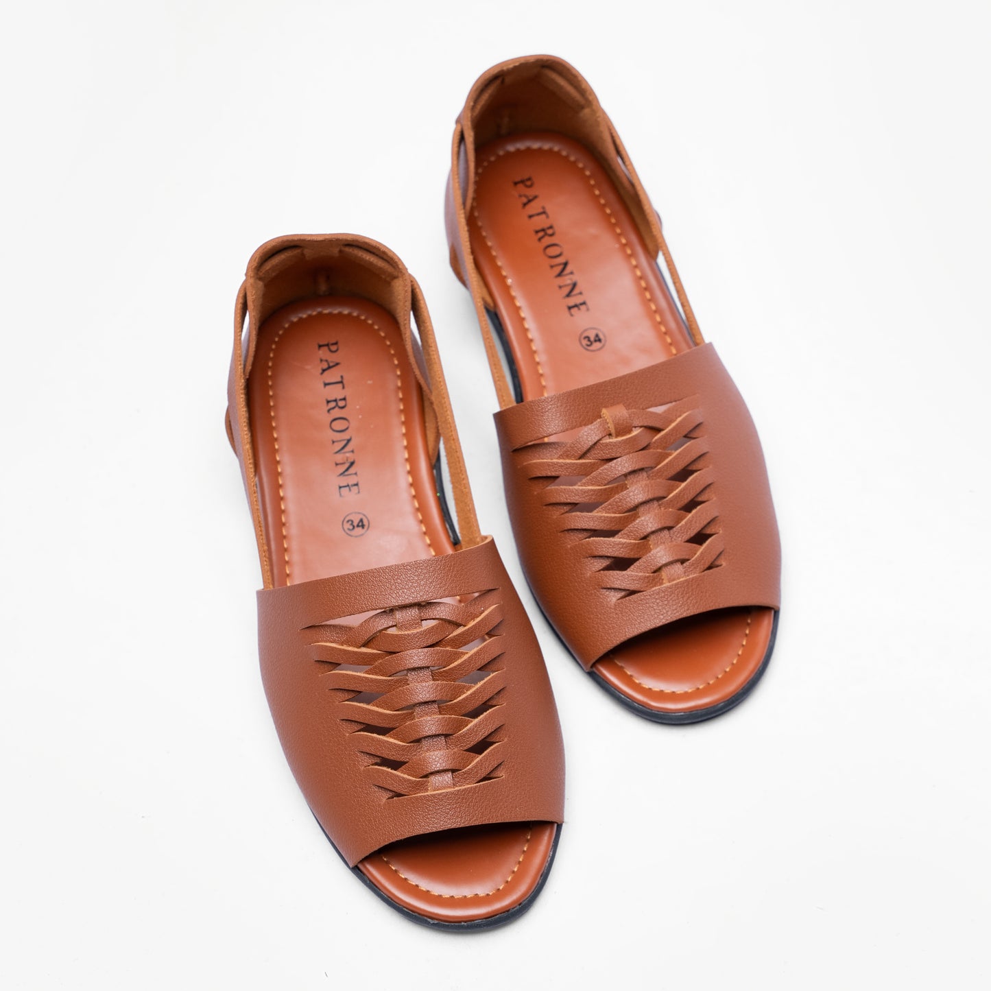 Girls' peep-toe sandals