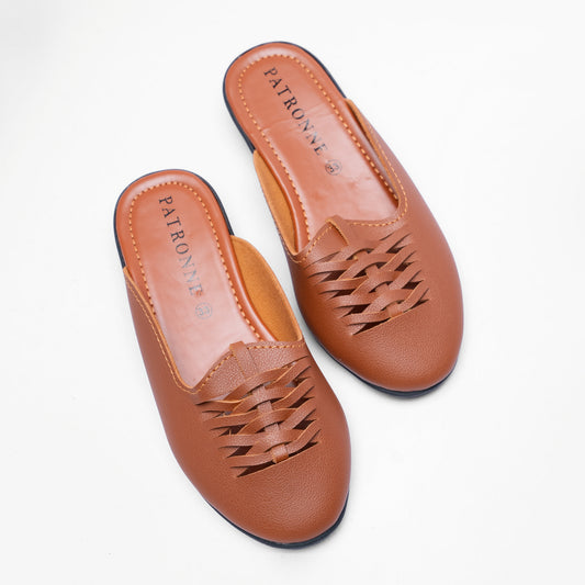 Girls’ Casual Slip-On Flats With Woven Design