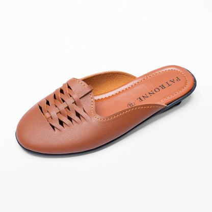 Girls’ Casual Slip-On Flats With Woven Design