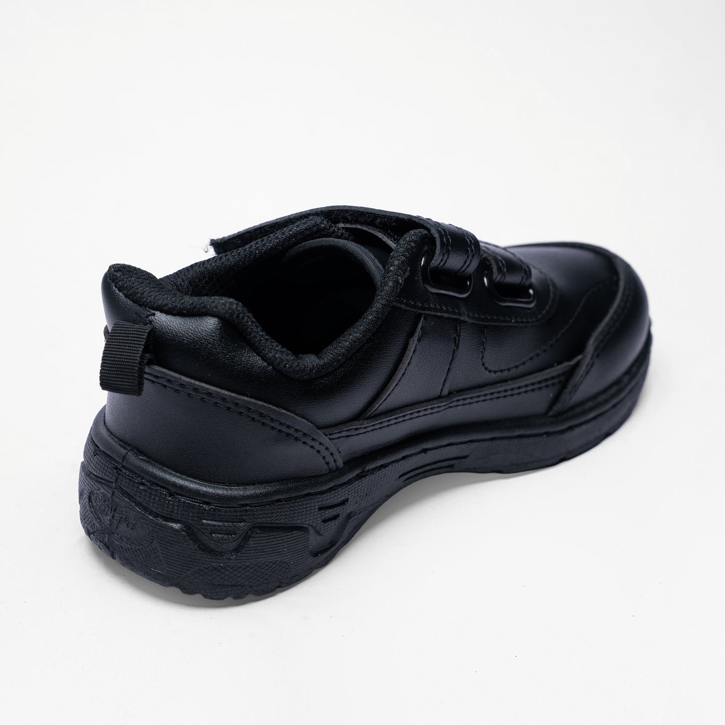 ACTIVO Kids Black Velcro School Shoes