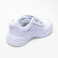 ACTIVO Kids White Velcro School Shoes