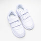 ACTIVO Kids White Velcro School Shoes