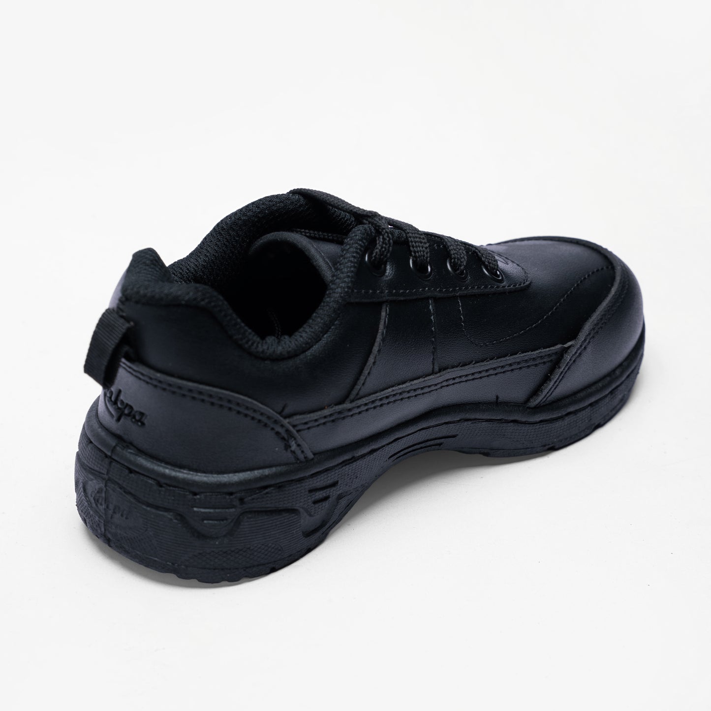 Activo Kids’ Lace-Up Black School Shoes