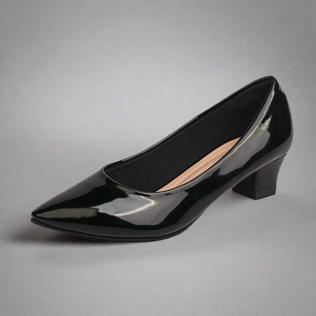 Women's Formal Box Heel Court Shoe